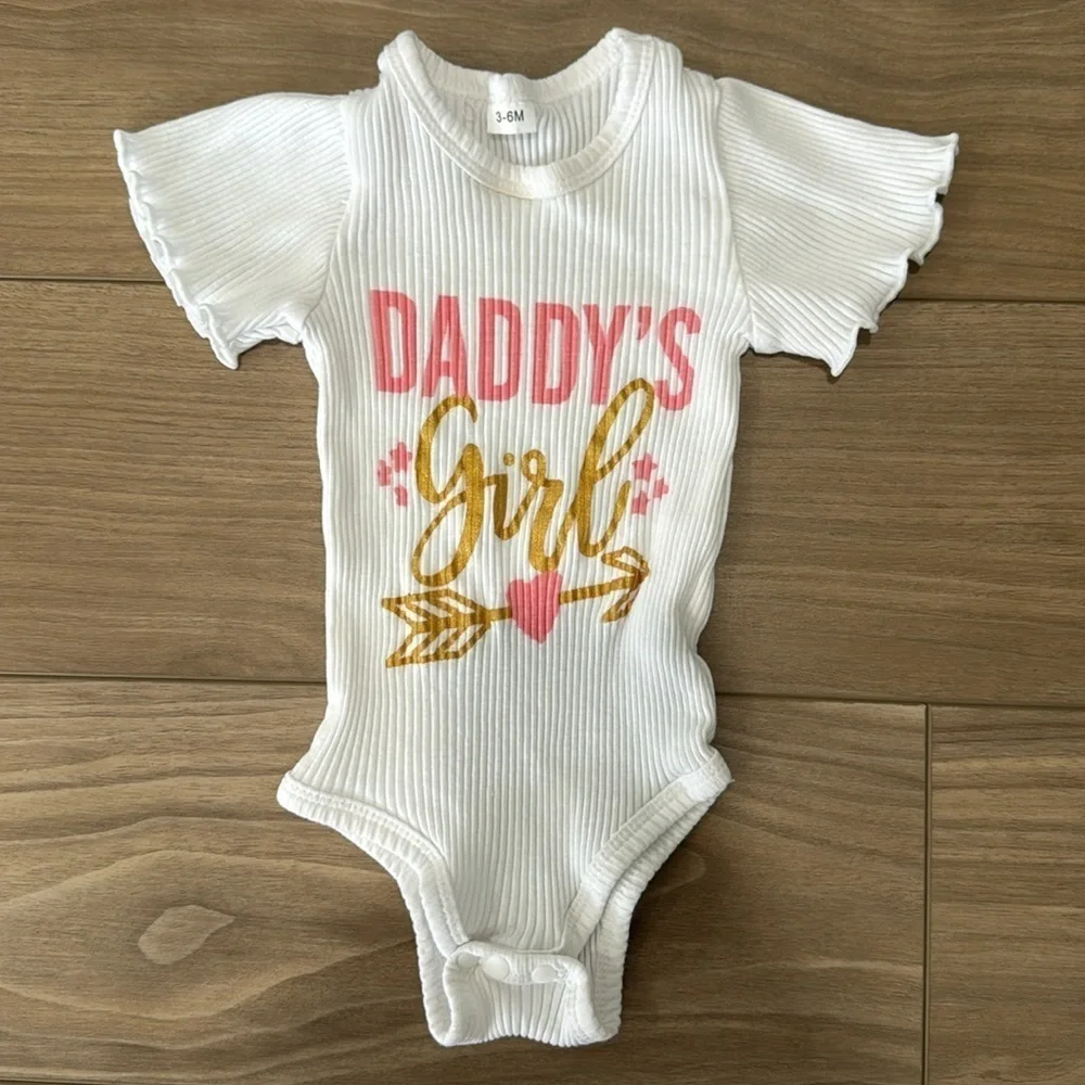 Daddy’s girl onesie & matching shorts